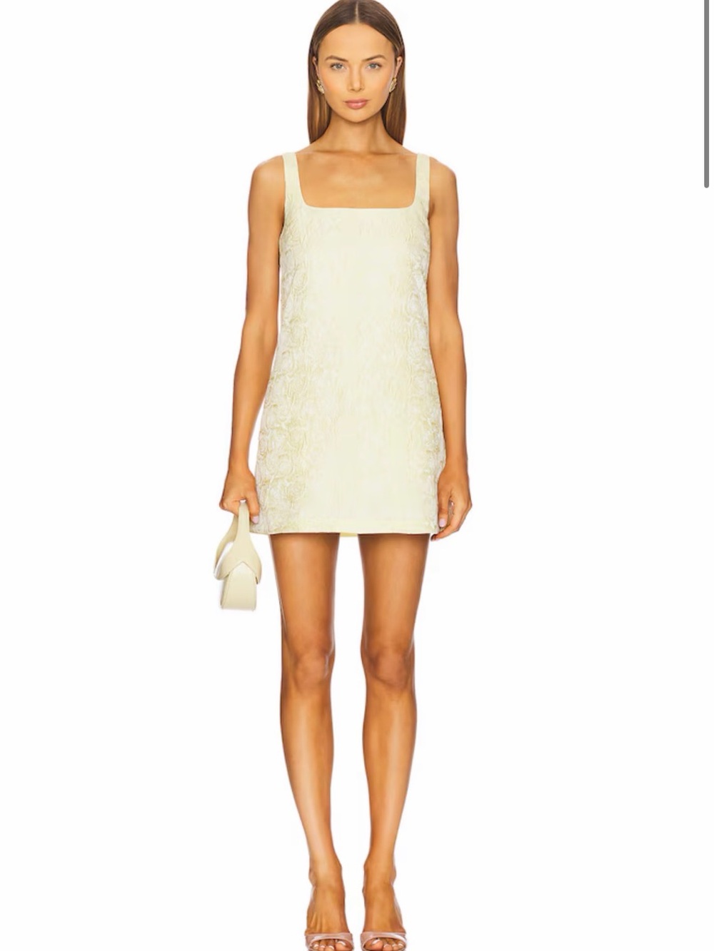 Amanda Uprichard Cream Mini Dress